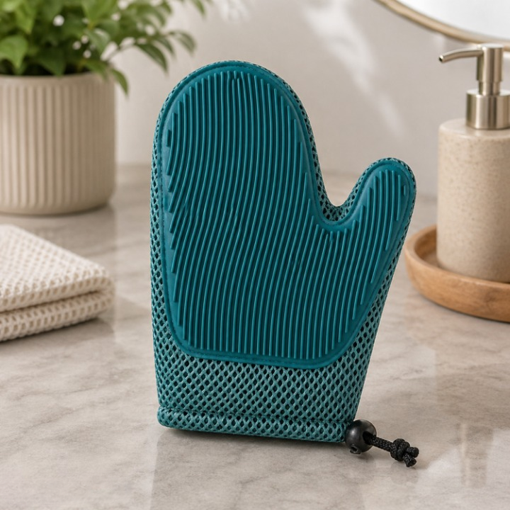 Pet Grooming Glove Soft Rubber Bristles & Gentle Massage