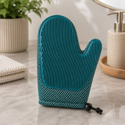 Pet Grooming Glove Soft Rubber Bristles & Gentle Massage