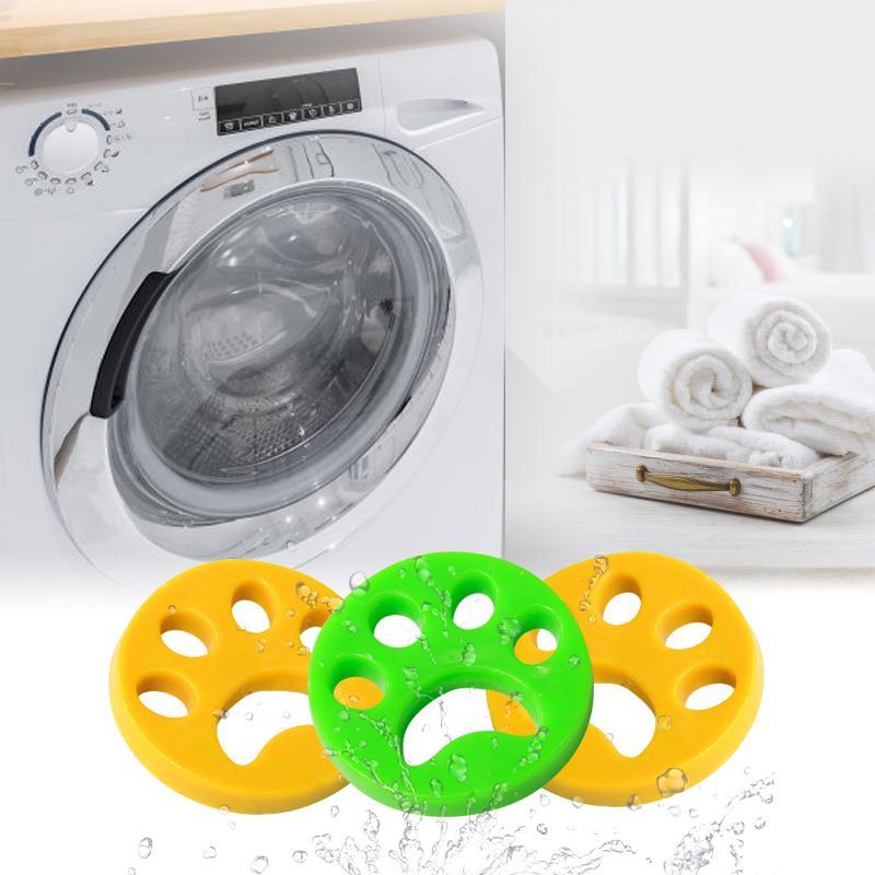 Pet Hair Remover Discs Reusable Silicone Washer & Dryer