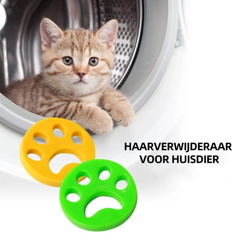 Pet Hair Remover Discs Reusable Silicone Washer & Dryer