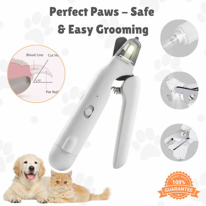 Pet Nail Clipper LED Bloodline Guide & Nail Catcher