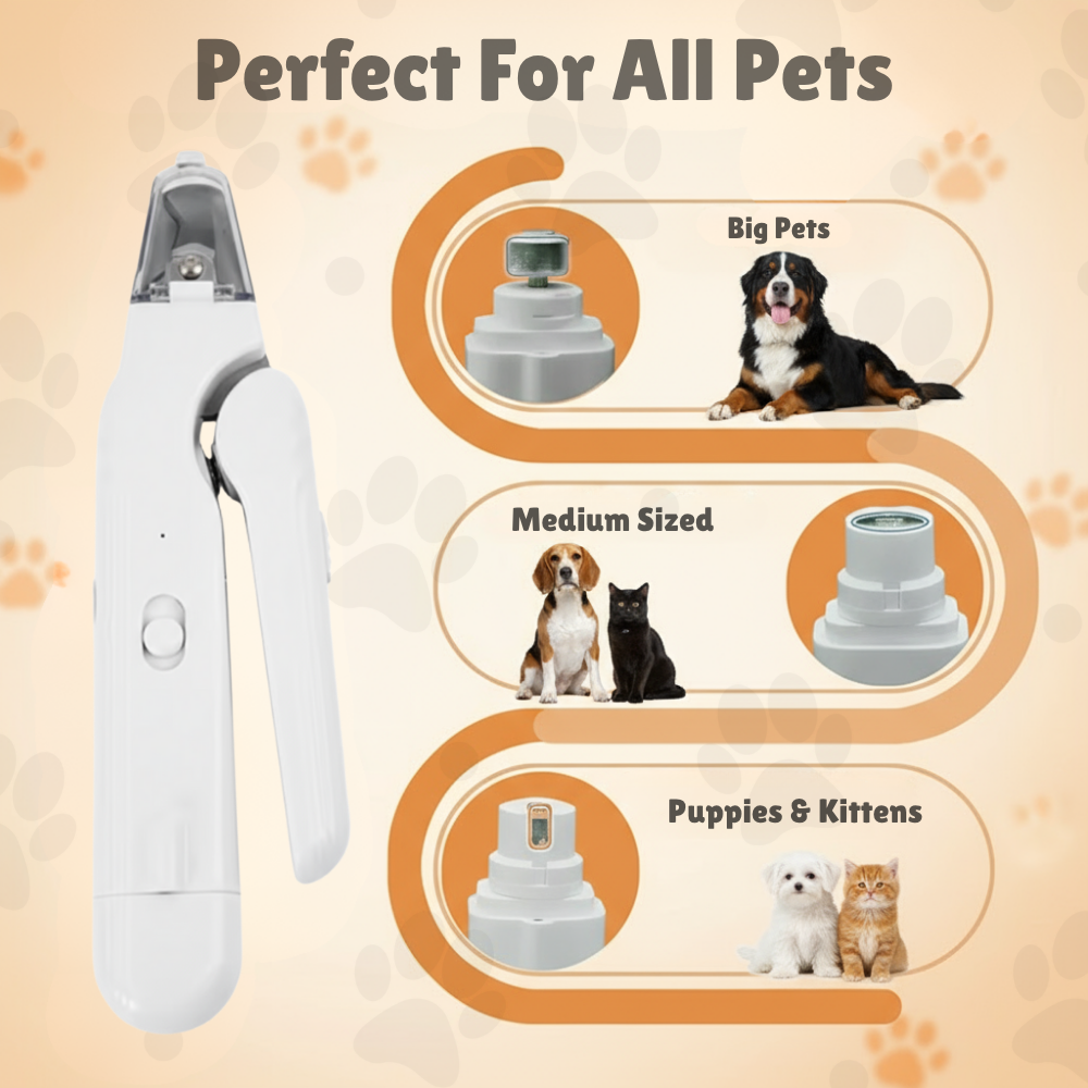 Pet Nail Clipper LED Bloodline Guide & Nail Catcher