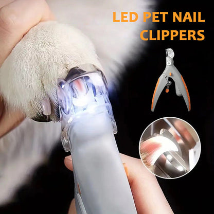 Pet Nail Clipper LED Light Replaceable Stainless Steel Blade