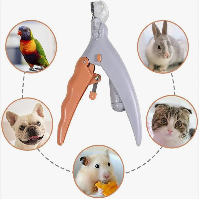 Pet Nail Clipper LED Light Replaceable Stainless Steel Blade