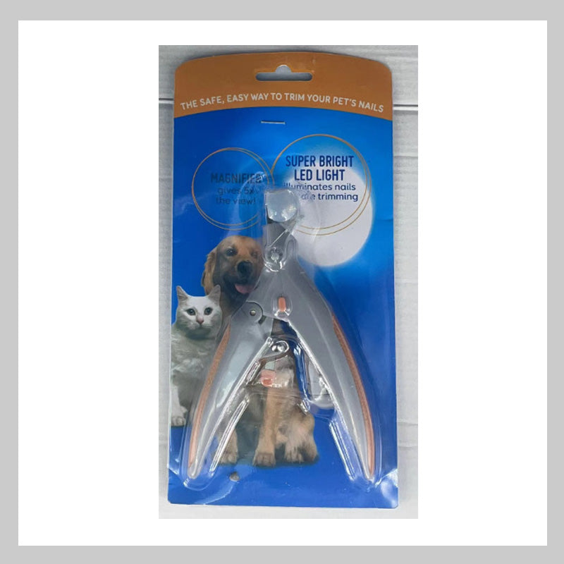 Pet Nail Clipper LED Light Replaceable Stainless Steel Blade