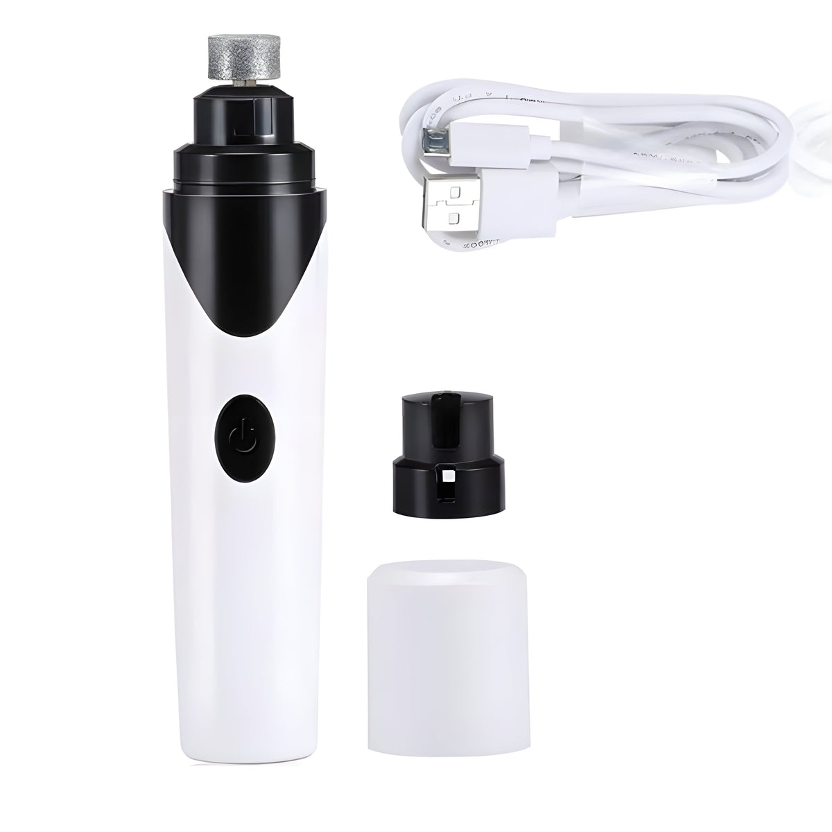 Pet Nail Grinder Whisper-Quiet USB Rechargeable 3 Attachments