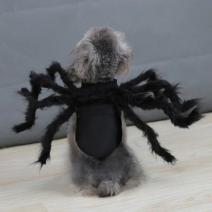 Pet Spider Costume Eight Attached Legs Adjustable Straps Lightweight Fabric