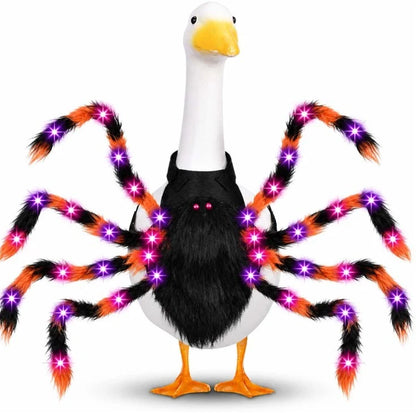 Pet Spider Costume Eight Plush Legs Adjustable Velcro