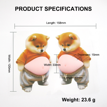 Phone Bumper Stickers Corgi & Shiba Inu Repositionable Silicone