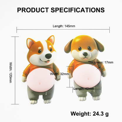 Phone Bumper Stickers Corgi & Shiba Inu Repositionable Silicone