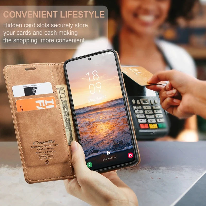 Phone Case Folio Card Holder Foldable Stand