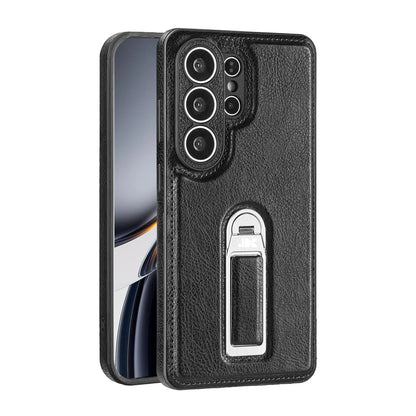 Phone Case Genuine Leather Adjustable Stand Magnetic Wireless Charging-Compatible