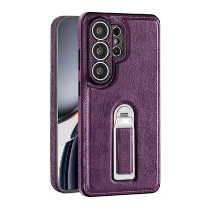 Phone Case Genuine Leather Adjustable Stand Magnetic Wireless Charging-Compatible