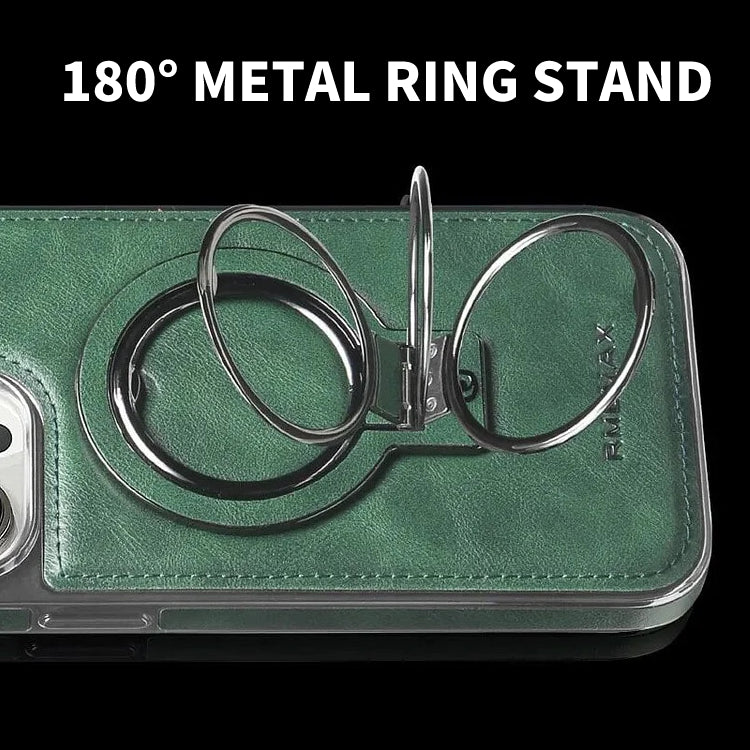 Phone Case Genuine Leather MagSafe Kickstand