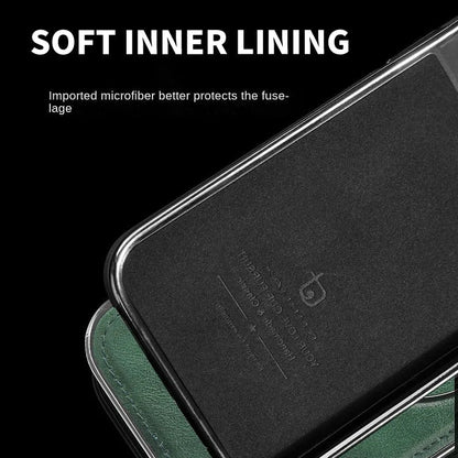 Phone Case Genuine Leather MagSafe Kickstand