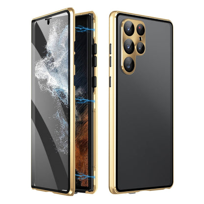 Phone Case Magnetic Aluminum Frame Tempered Glass Privacy Filter