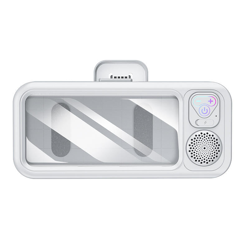 Phone Holder Waterproof Built-In Bluetooth Speaker Touchscreen-Friendly