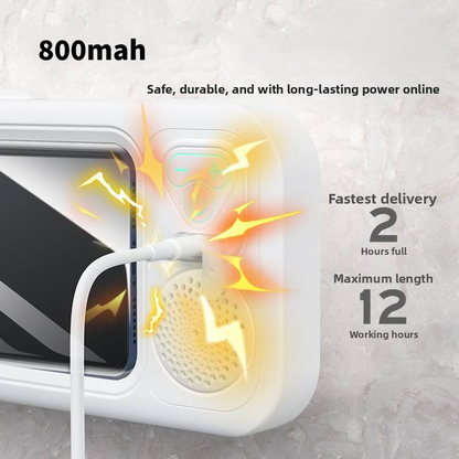 Phone Holder Waterproof Built-In Bluetooth Speaker Touchscreen-Friendly