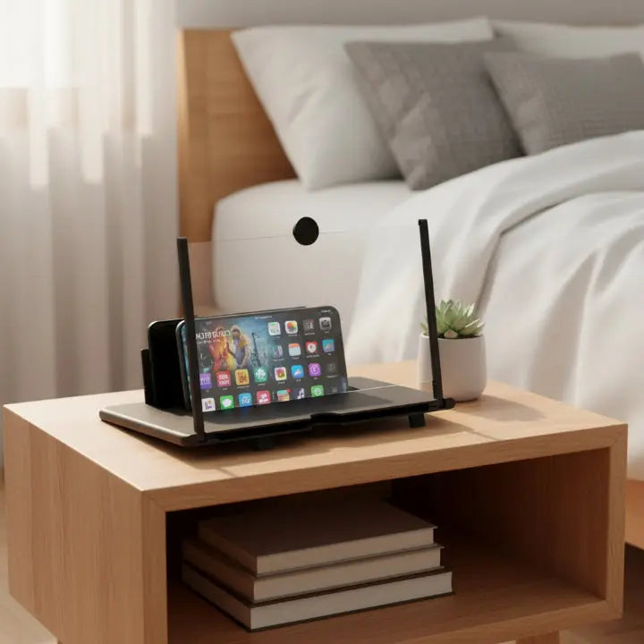 Phone Screen Magnifier Stand Fresnel Lens Foldable & Portable