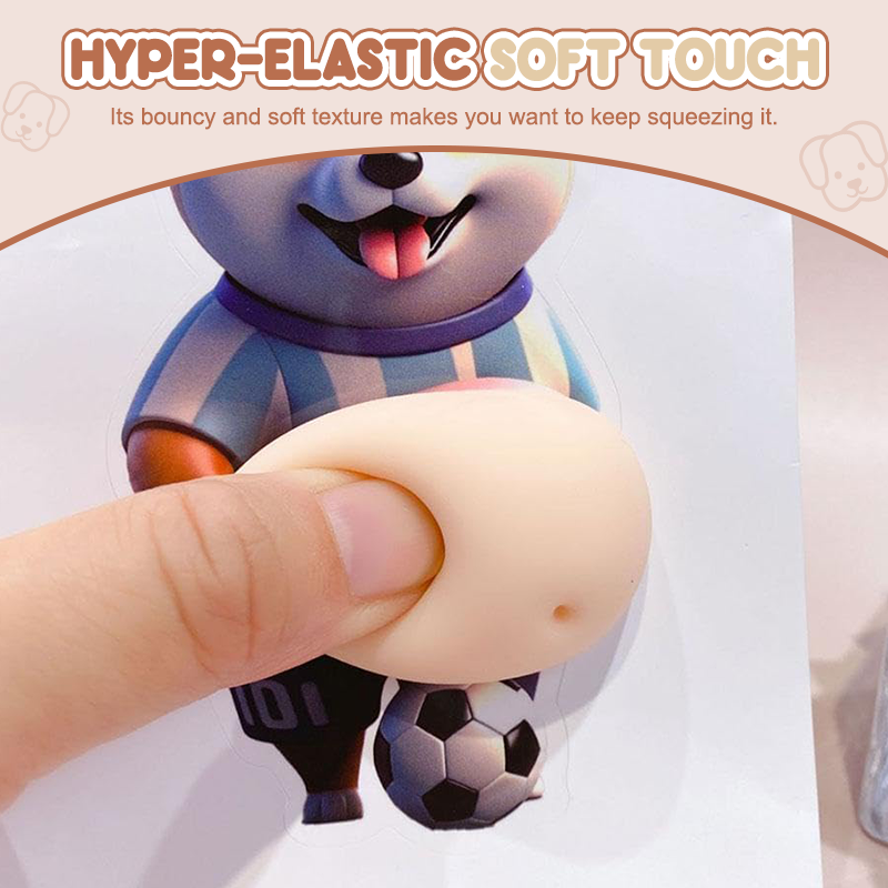 Phone Sticker Dog-Shaped Food-Grade Silicone Pair