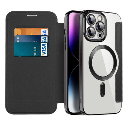 Phone Wallet Case RFID-Blocking Shockproof Built-In Stand
