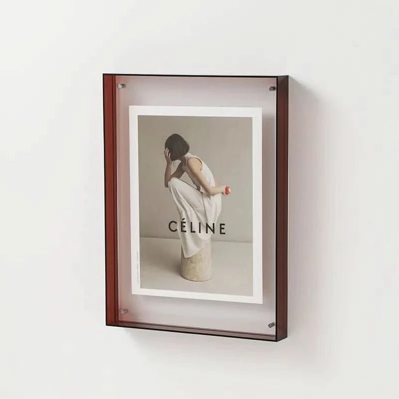 Photo Frame Transparent Acrylic Floating Display Effect