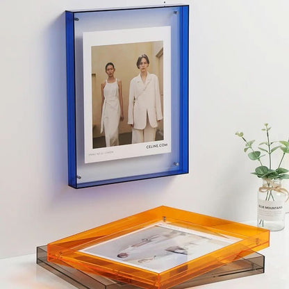 Photo Frame Transparent Acrylic Floating Display Effect