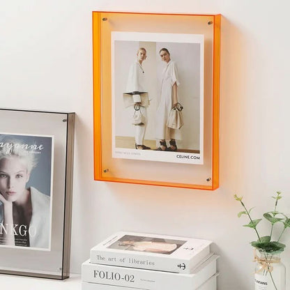 Photo Frame Transparent Acrylic Floating Display Effect