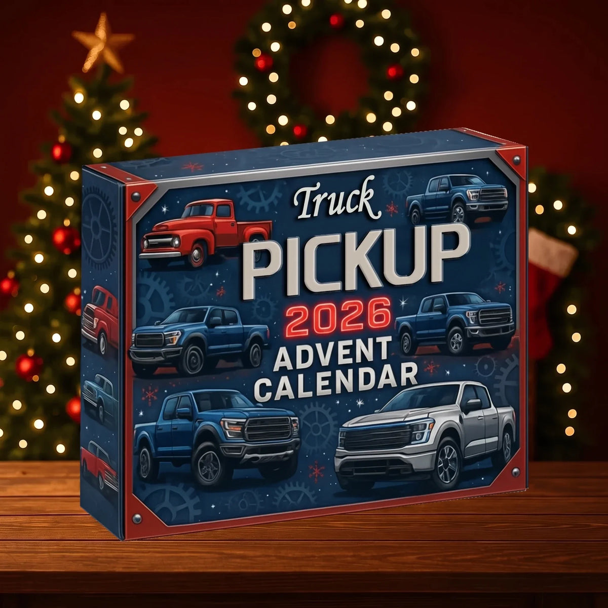 Pickup Truck Advent Calendar 24 Miniature Collectible Trucks