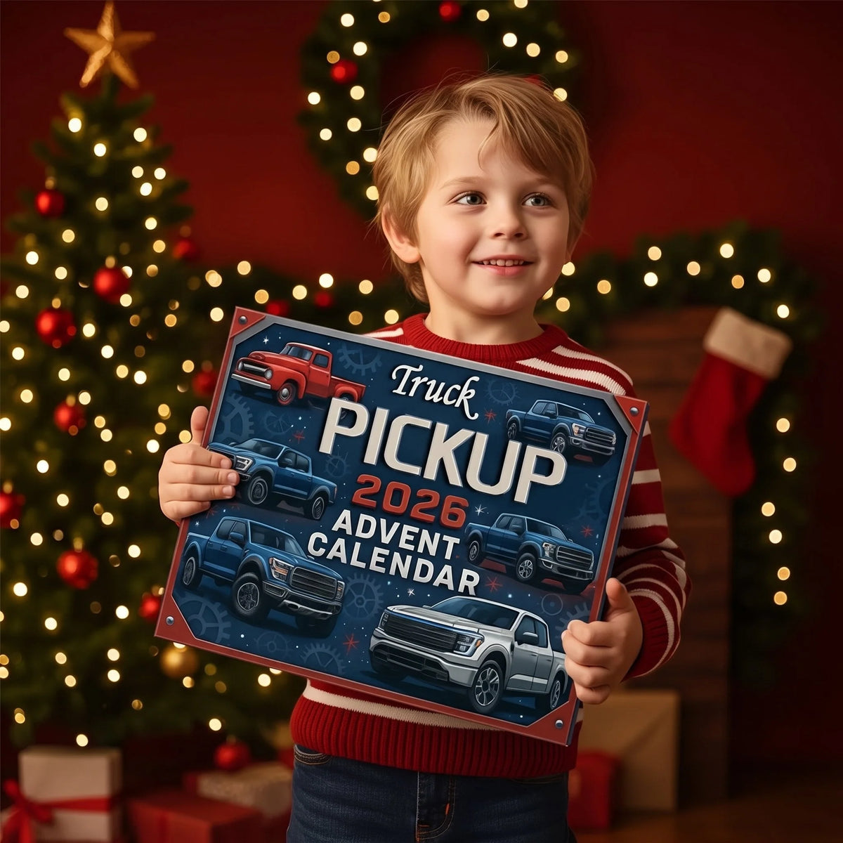 Pickup Truck Advent Calendar 24 Miniature Collectible Trucks