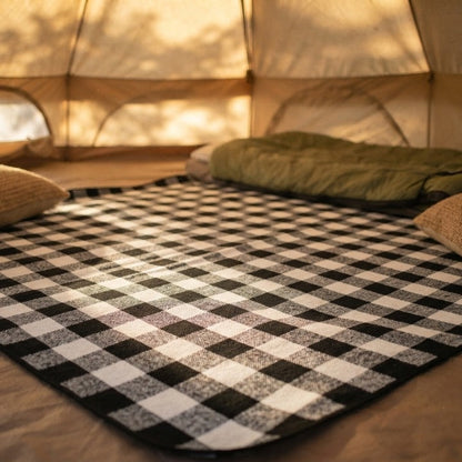 Picnic Blanket Waterproof & Padded Foldable Leather Strap