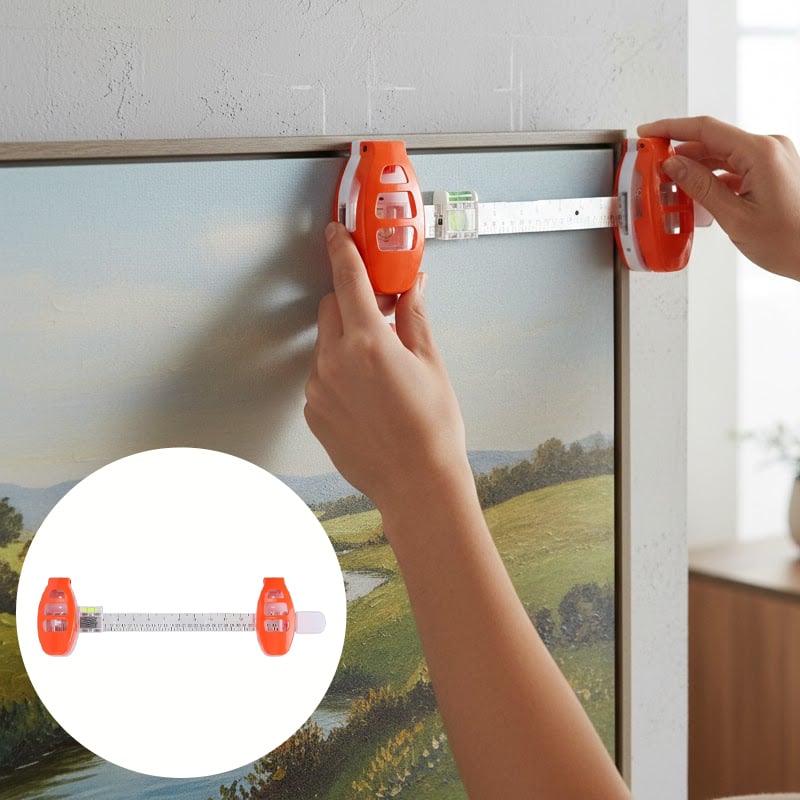 Picture Hanger Spirit Level & Metal Marking Pins