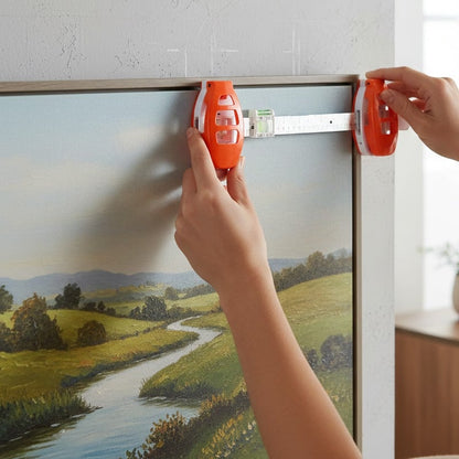 Picture Hanging Level Built-In Marking Pins & Ruler