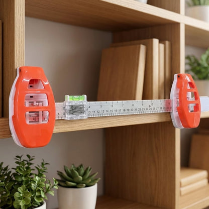 Picture Hanging Level Built-In Marking Pins & Ruler
