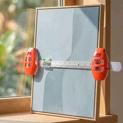 Picture Hanging Level Built-In Marking Pins & Ruler