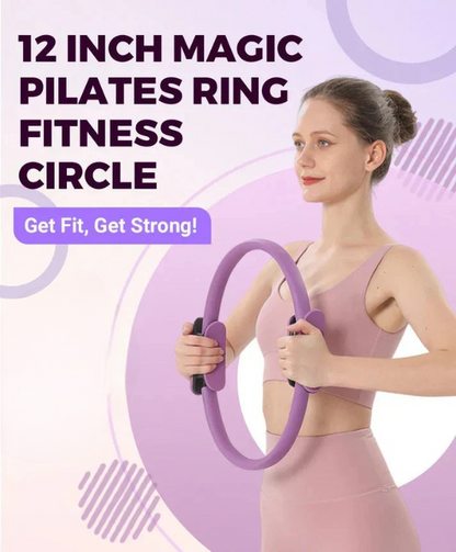 Pilates Ring Non-Slip Foam Handles 30cm