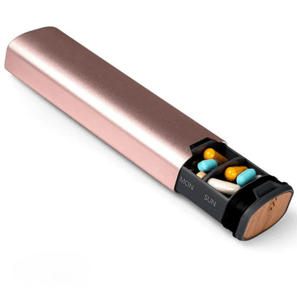 Pill Organizer 7 Compartments BPA-Free Travel Design