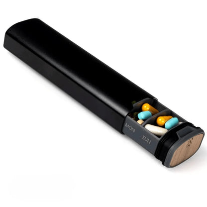 Pill Organizer 7 Compartments BPA-Free Travel Design