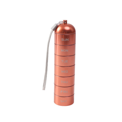 Pill Organizer 7-Day Aluminum Waterproof Twist-Lock