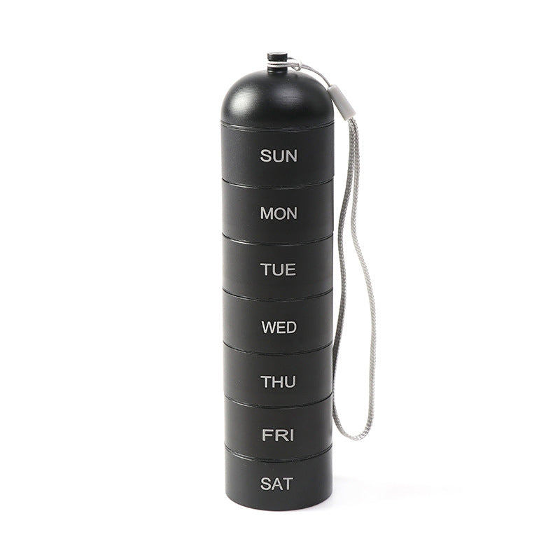 Pill Organizer 7-Day Aluminum Waterproof Twist-Lock