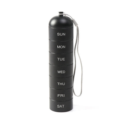 Pill Organizer 7-Day Aluminum Waterproof Twist-Lock