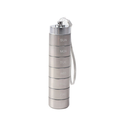 Pill Organizer 7-Day Aluminum Waterproof Twist-Lock