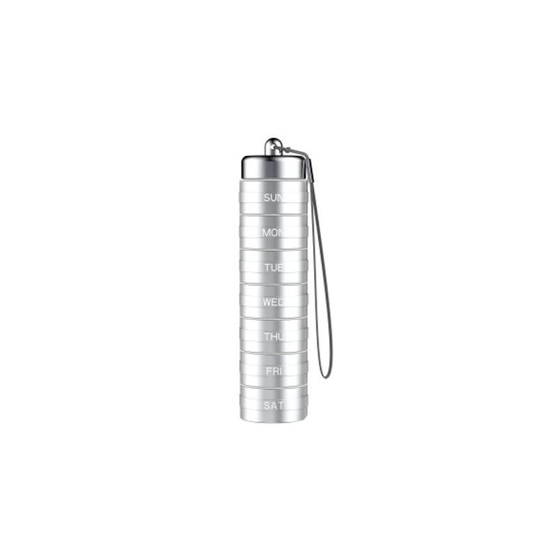 Pill Organizer 7-Day Aluminum Waterproof Twist-Lock