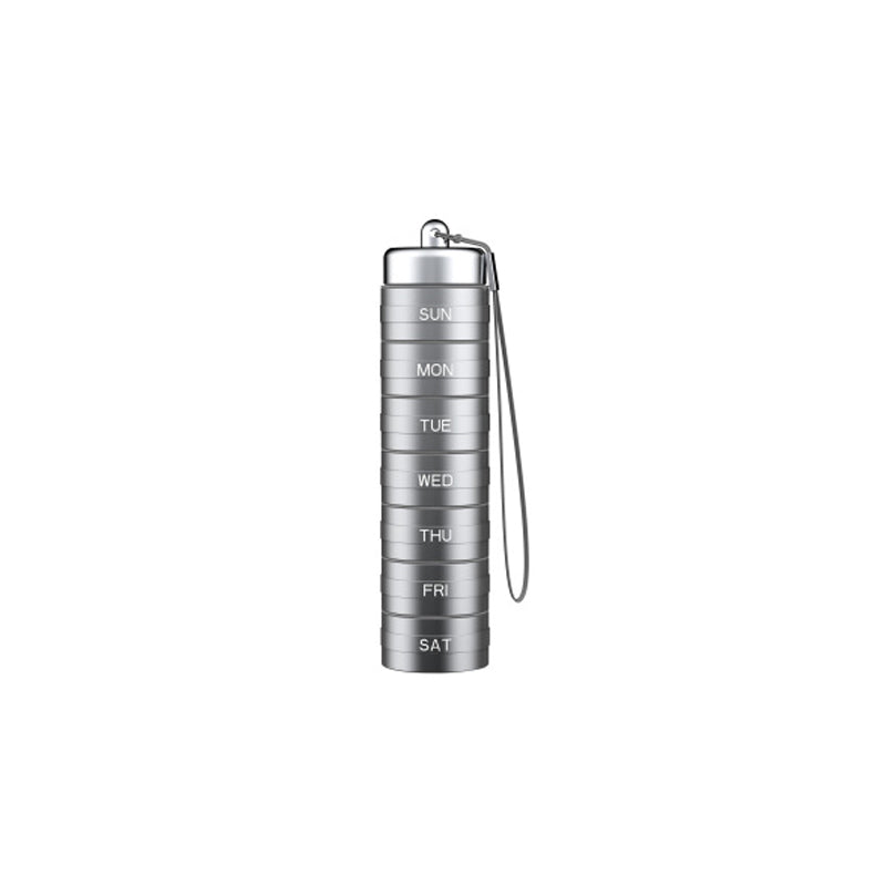 Pill Organizer 7-Day Aluminum Waterproof Twist-Lock