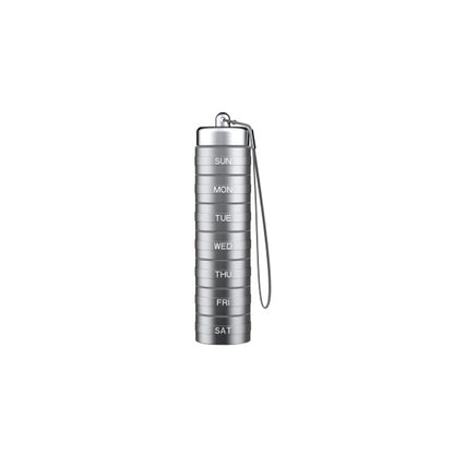 Pill Organizer 7-Day Aluminum Waterproof Twist-Lock