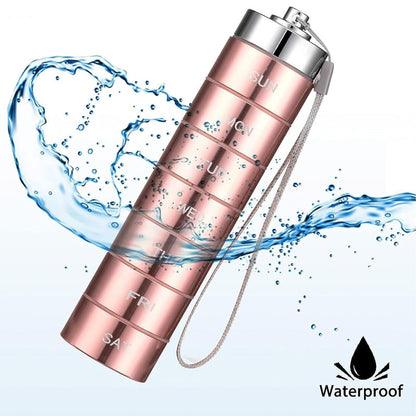 Pill Organizer 7-Day Waterproof Aluminum Twist-Lock