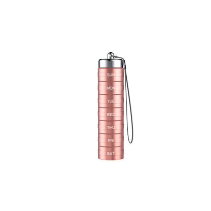 Pill Organizer 7-Day Waterproof Aluminum Twist-Lock