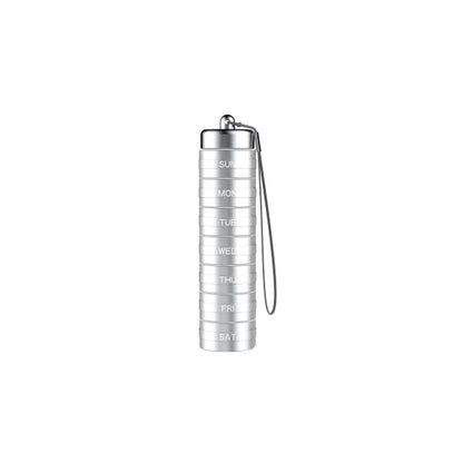 Pill Organizer 7-Day Waterproof Aluminum Twist-Lock