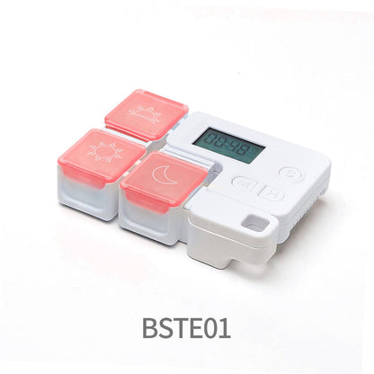 Pill Organizer Digital 4 Daily Alarms Backlit LCD