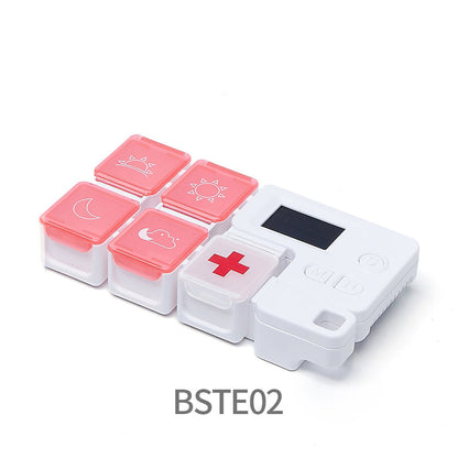 Pill Organizer Digital 4 Daily Alarms Backlit LCD
